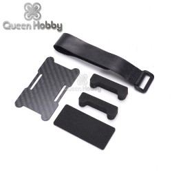 Realacc Carbon Fiber Battery Protection Board with Tie Down Strap for X Frame kit