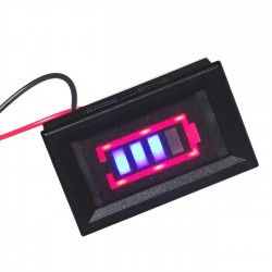 1~7S Lithium Battery Capacity Indicator Red Blue Power Charge Level Tester