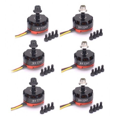 6PCS/Set RS2205 2300kv Brushless Motor RS 2205 2300kv 3-4S FOR QAV200 210 250 FPV Quad Racing