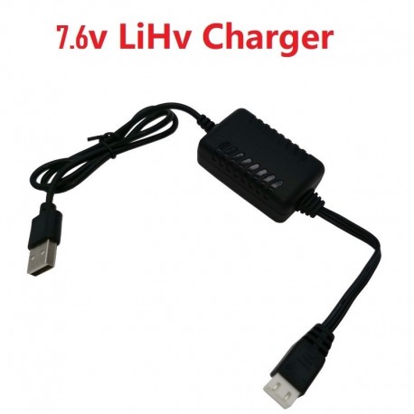 7.6v Lipo Battery charging cable USB 2S HV