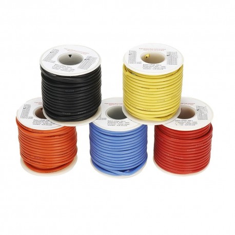EUHOBBY 30m 18AWG Soft Silicone Line High Temperature Tinned Copper Wire Cable