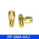 1PC Adapter RP SMA Male To 2 SMA Female Jack Triple T RF Connector Triple 1M2F
