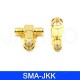 1PC Adapter RP SMA Male To 2 SMA Female Jack Triple T RF Connector Triple 1M2F