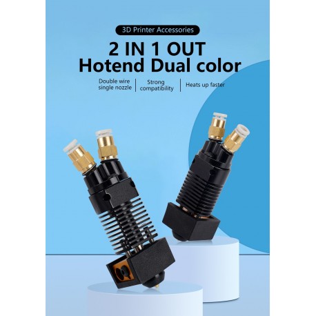 CR10S 2 in 1 out Hotend Kit Extrusion Assembled Extruder 3D Printer Parts for Creality CR10S