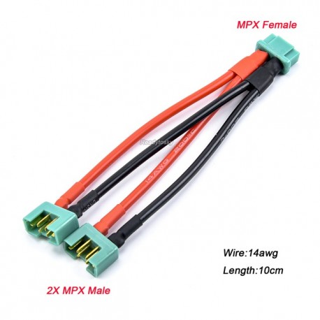 MPX Serial / Parallel Battery Adapter Connector With 14awg Wire Cable for RC Hobby