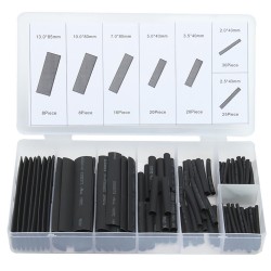 127pcs Heat shrink tube sleeve 2:1 black electronic diy kit Insulation Sleeving Polyolefin Shrinking