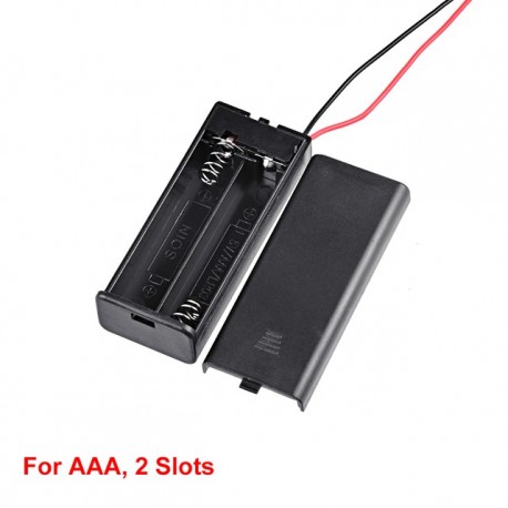 1Pcs 2 3 4 6 8 x AA AAA Battery Holder Storage Case Box With Switch & Cover for AAA AA 18650 9V Batteries