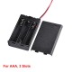 1Pcs 2 3 4 6 8 x AA AAA Battery Holder Storage Case Box With Switch & Cover for AAA AA 18650 9V Batteries