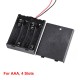 1Pcs 2 3 4 6 8 x AA AAA Battery Holder Storage Case Box With Switch & Cover for AAA AA 18650 9V Batteries