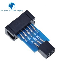 10 Pin To 6 Pin Adapter Board Connector For Arduino ISP Interface Converter AVR AVRISP USBASP STK500 Standard