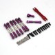 6PCS A Set 1:14 Metal Accessories for Wltoys 144001 RC Car Parts