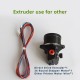 LERDGE Direct Drive Extruder With Double Extrusion Wheel 36 round motor 1M Wire 3D printer parts
