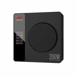ISDT Power 200X USB C Fast Charger 5-Port Desktop/Wall PD3.1 Charger with Wireless Charging Port QC 3.0