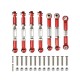 Wltoys 144001 144010 124007 124016 124016 124017 124019 Metal Front Rear Tie Rod Linkage Servo Link Rod