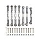 Wltoys 144001 144010 124007 124016 124016 124017 124019 Metal Front Rear Tie Rod Linkage Servo Link Rod