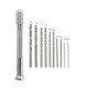 Mini Aluminum Hand Drill w/Keyless Chuck and 10 Drills 