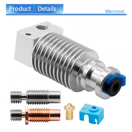 E3D V6 Hotend +Bimetal heatbreak for v6 Prusa voron Remote Short Direct Heat Sink range 1.75MM