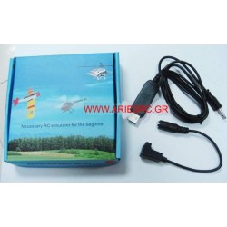XTR USB Simulator Cable For 4CH-6CH PPM Transmitter - Futaba