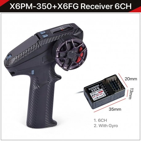 DumboRC X6PM-350 2.4GHz 6CH Mini Radio Transmitter Support Gyro
