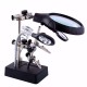 3rd Helping Hand Clip LED Magnifying Soldering Iron Stand Len Magnifier