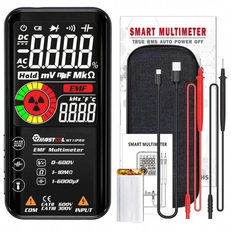 MUSTOOL MT11 Digital Smart 9999 Counts True-RMS Multimeter Color LCD