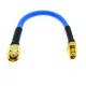 RPSMA male to SMA female Connector RG405 .086" Semi Flexible Coaxial Cable