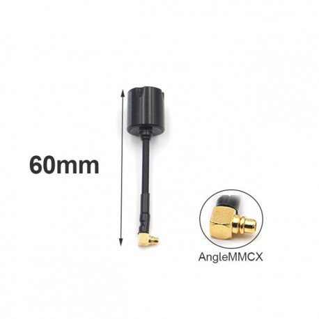 Micro Lollipop 5.8G RHCP Image Transmission Antenna 65/105/145MM ANGLE MMCX