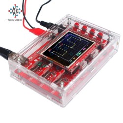 Digital Oscilloscope SMD 2.4" TFT LCD 1Msps 0 -200KHz 12Bit with Alligator Probe for DSOO138 Scilloscope