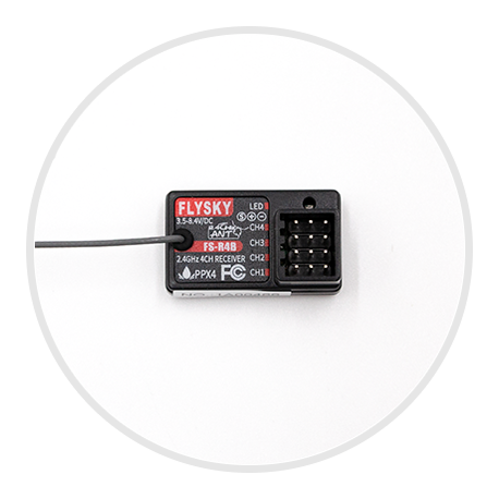 Flysky FS-R4B 2.4G ANT Protocol Receiver PWM Single Antenna For FS-G7P G4P ST8