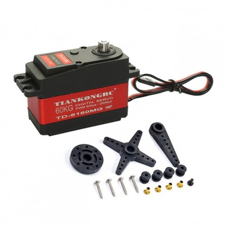 TD-8160MG 60KG Large Torque metal gear digital servo 180/270 Degree