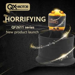 QX-MOTOR 50 mm EDF 12 Blades Ducted Fan with CW CCW Brushless Motor