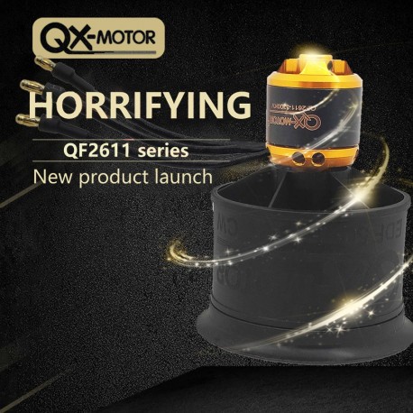 QX-MOTOR 50 mm EDF 12 Blades Ducted Fan with CW CCW Brushless Motor