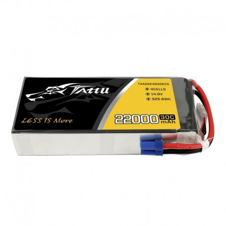 TATTU 22000mAh 14.8V 30C 4S1P Lipo Battery Pack with EC5