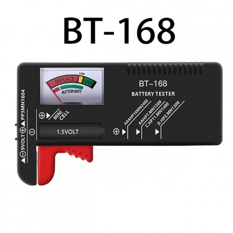 BT-168 AA/AAA/C/D/9V/1.5V batteries Universal Volt Tester
