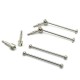 4Pcs Metal Front & Rear CVD Drive Shaft for WLtoys 144001 124018 124019 RC Car Upgrade Parts Accessories