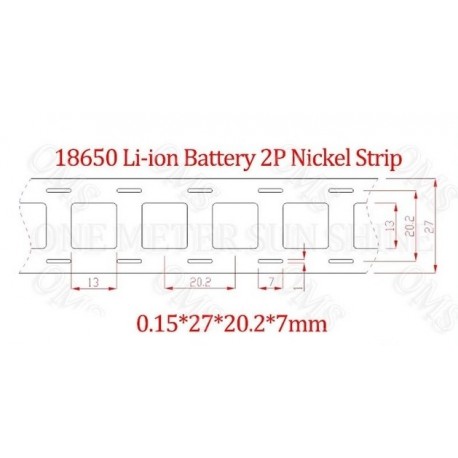 Nickel Strip 2P 0.15*27/31mm Nickel Strips For 18650 Lithium Battery Welding Tape Nickel Plated Belt