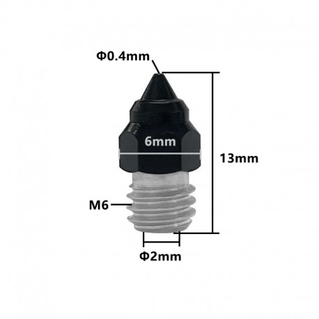 CR-6 SE Nozzle PTFE Plated High Carbon Steel MK8 Nozzles 3D Printer Parts Ender-3 S1 Nozzles