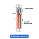 Bi-Metal V6-Crazy CR6 SE CR10-T crazy Heat Break Copper & Stainless Steel All-Metal 3D Printer Throat For Ender3 E3D HOTEND