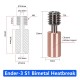 Bi-Metal V6-Crazy CR6 SE CR10-T crazy Heat Break Copper & Stainless Steel All-Metal 3D Printer Throat For Ender3 E3D HOTEND