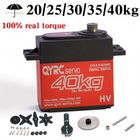 QYRC Waterproof 40kg Digital Servo Large Torque Motor