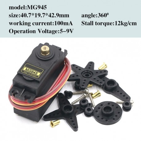 360° MG995/MG945 Servo Metal Gear for Model 12KG
