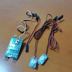 RCLander 3.7V-7.4V 2S-3S Super Bright LED Low Voltage Alarm System for RC Airplane FPV Racing Drone