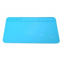 DANIU 34x23cm Heat Resistant Silicone Pad Desk Mat Maintenance Platform Heat Insulation with 20 cm Scale Ruler