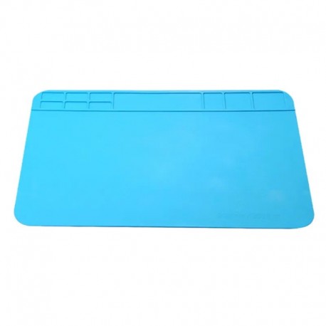 DANIU 34x23cm Heat Resistant Silicone Pad Desk Mat Maintenance Platform Heat Insulation with 20 cm Scale Ruler