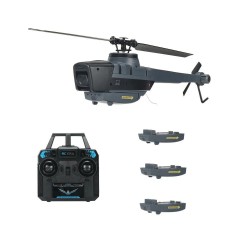 C128 2.4G 4CH 6-Axis Gyro 1080P Camera Optical Flow Localization Altitude Hold Flybarless RC Helicopter RTF