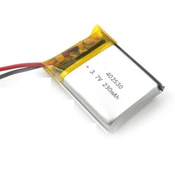 230mAh Rechargeable Lithium Ion Battery 3.7 V 402530 Li-polymer