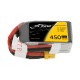 Tattu 11.1V 75C 3S 450mAh Lipo Battery Pack With XT30 Plug