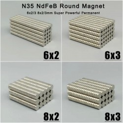 10PCS 6x3 mm Disc Strong Neodymium Magnet