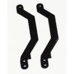 Rotorworkz Carbon Fiber Base Stiffener (2pcs) - T-REX 600 Nitro
