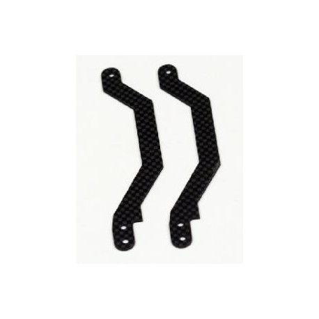 Rotorworkz Carbon Fiber Base Stiffener (2pcs) - T-REX 600 Nitro
